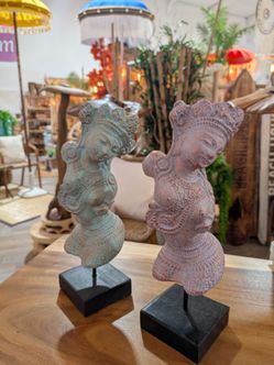 Buddha bust sculpture