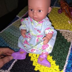 Cute vinyl baby doll