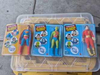 Retro Super Heros Action DC Figures Set of 3