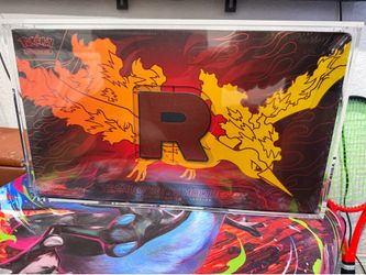 Pokemon Team Rocket UPC with acrylic case