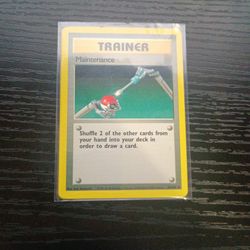 Pokemon Trainer Maintenance 82/102 Base Set