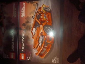 orange lego car (Fast and Furious)