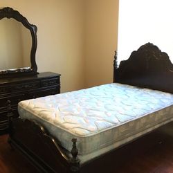 BEDROOM SET - Full Size, mattress, box spring, dresser