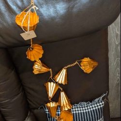 NEW RAIN CHAIN FOR GUTTER DECOR RELAX COPPER 8 FT w/ 11 WATER CATCHING CUPS FLOWER GARDENS MOTHER’S DAY GIFT