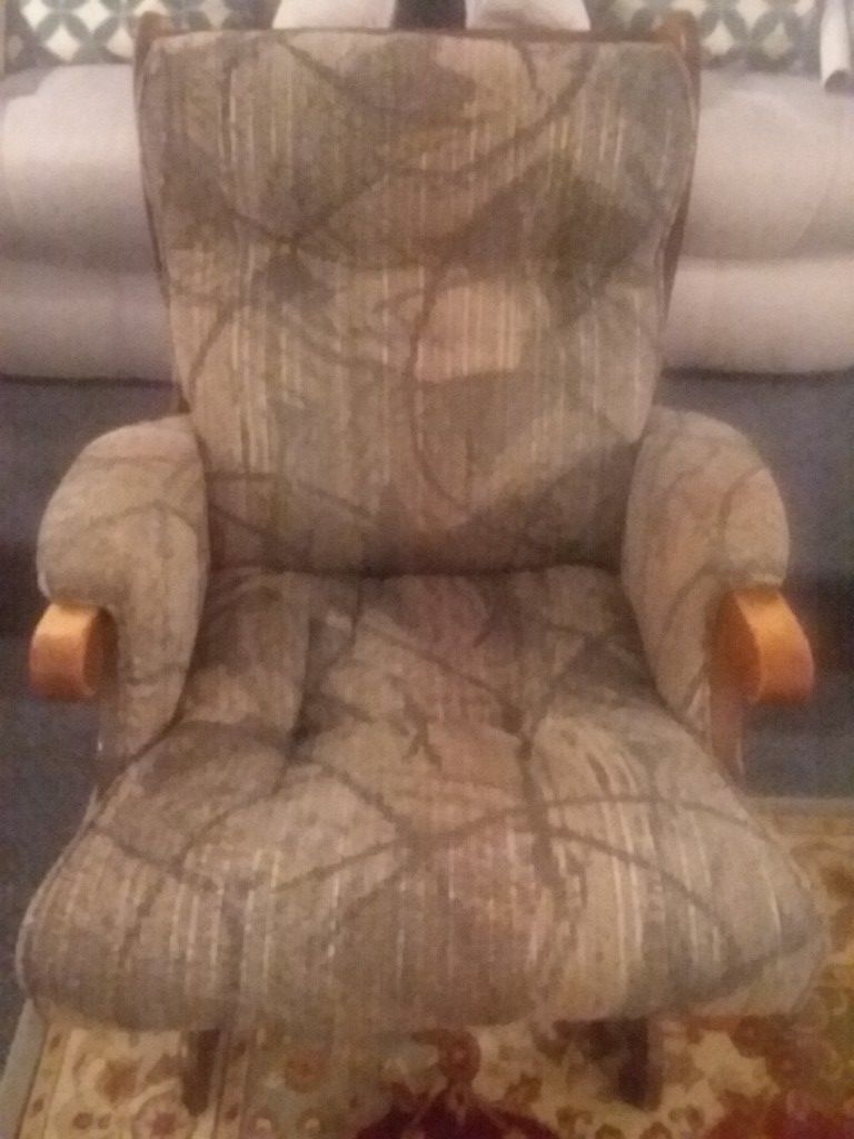 Rocking Chair Newly Redone. Real wood