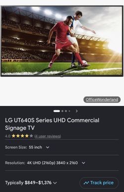 LG 55” inch Commercial Signage TV