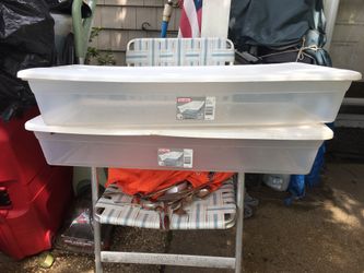 Two new under the bed Totes Without Lids both for $15 firm