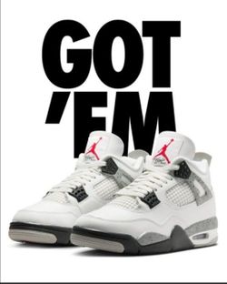 Jordan 4 White Cement