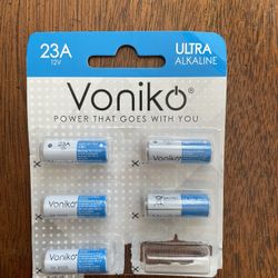 Voniko Alkaline Battery 23A - Ultra 23A Batteries (5-Pack)