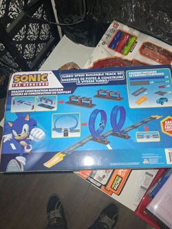 Toy race track. Sonic the hedgehog