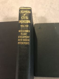 1921 Cyclopedia of Civil Engineering Book 