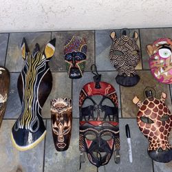 Wooden Masks For Decor