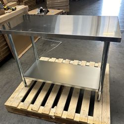 Brand New Stainless Steel Work Tables Sinks Shelves Drawers