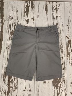 Boys Gray Cotton Shorts