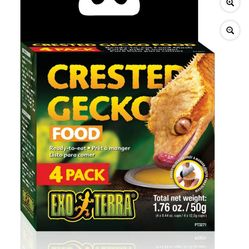 Exo Terra Crested Gecko Yellow Food, 4-Pack (7 Boxes) LOT