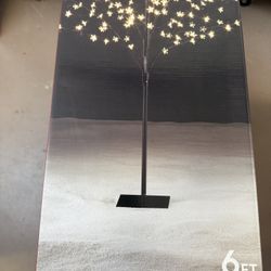 6 Foot Cherry Blossom Tree For Indoor And Outdoor 208 Warm, White Led Lights For Christmas And Holiday