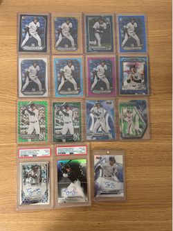 NY  Yankees George Lombard jr lot of auto’s, rc, numbered etc