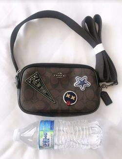 COACH Crossbody Signature Canvas Varsity Patches