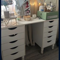 White Vanity Desk