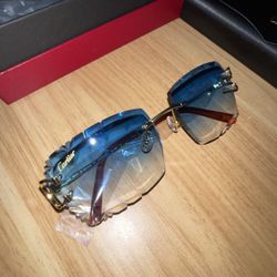 Cartier Big C Wire Sunglasses Lake Blue 