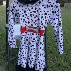 New no Tag- Super Cute Child Size Large Dalmatian Halloween Costume