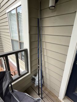 Offshore Angler Ocean Master surf rods, 10’ and 12’ casting.
