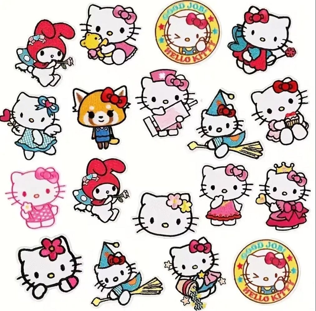Hello Kitty Iron On Patches
