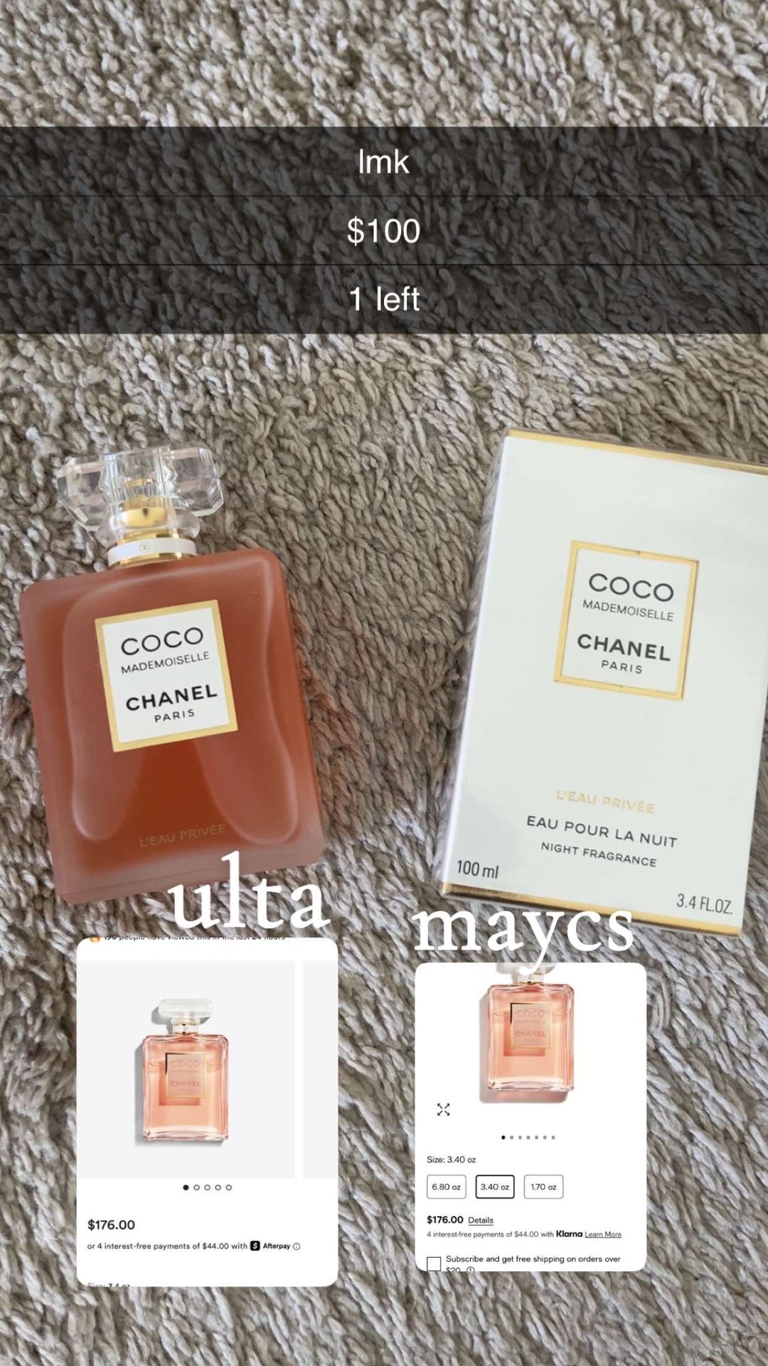 Womens Perfume Coco Chanel
