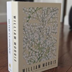 Book Shape Decorative Cable Management Box - Expandable Cable Organizer Box with Magnetic Closure for Home & Office (William Morris, Standard)