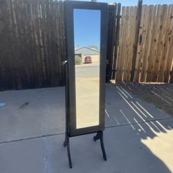 Full Length Mirror Jewelry Cabinet 
