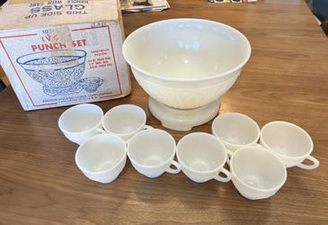 Vintage Punchbowl & Cups