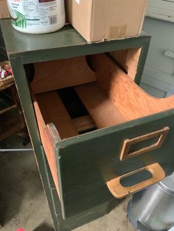 1932 Wooden Filing Cabinet - Must Go!