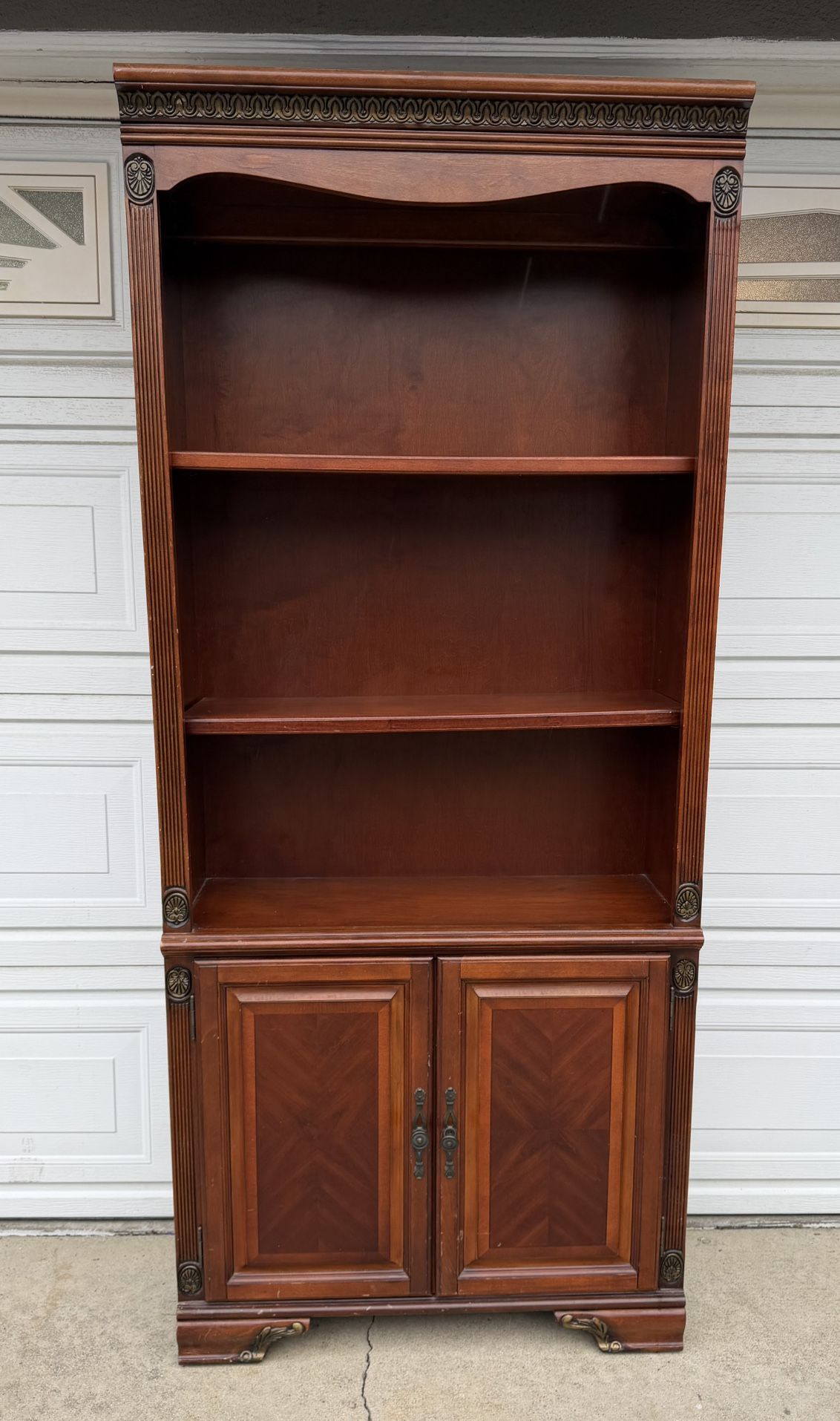 Vintage Bookcase Shelf Cabinet