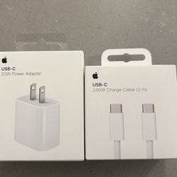 USB-C Charger Cable & Power Adapter 