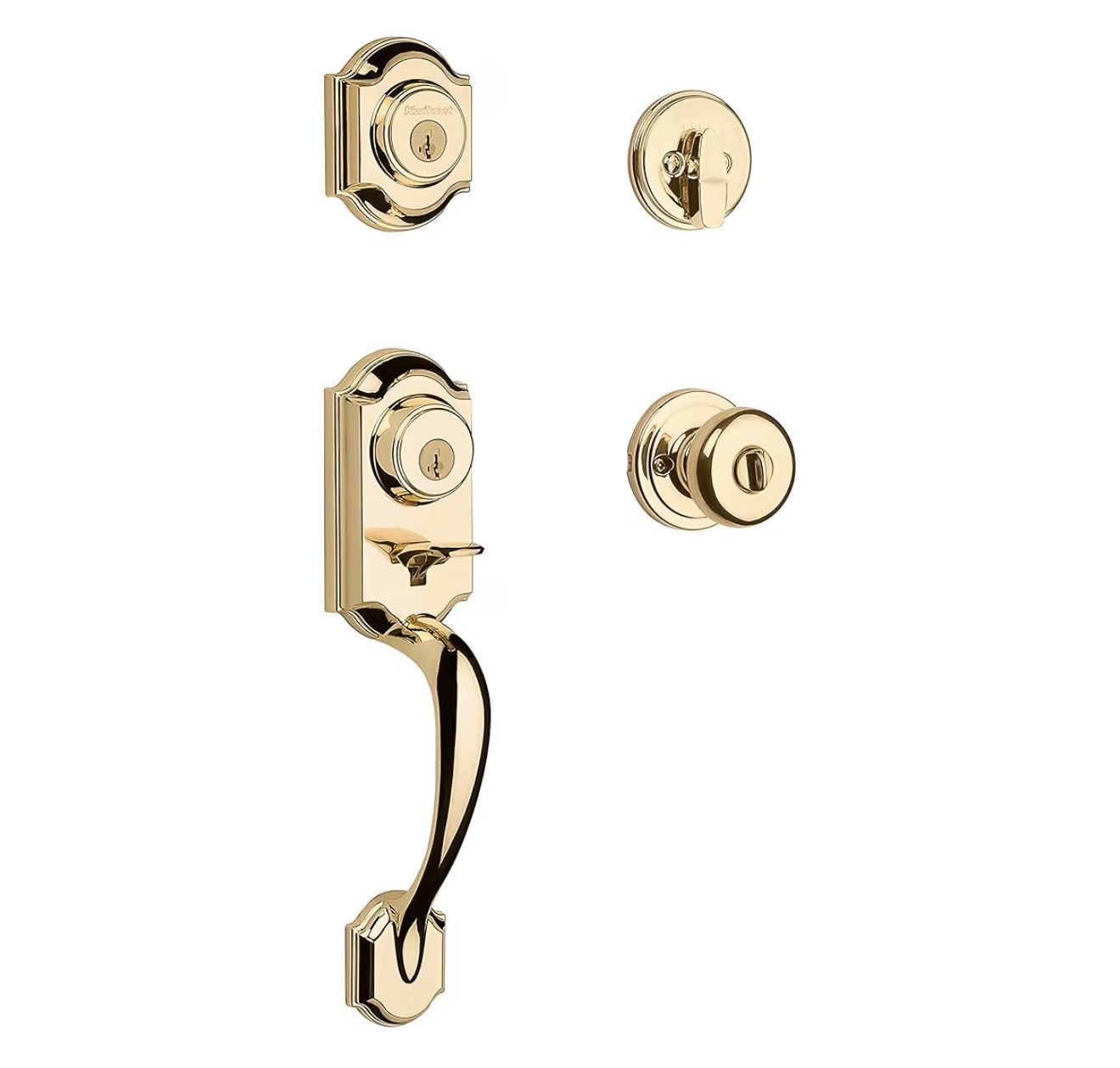 Front Door Lock Handle and Deadbolt Set