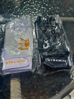 White & Black Batting Gloves