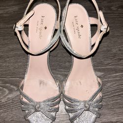 Kate Spade Sparkly Silver heels
