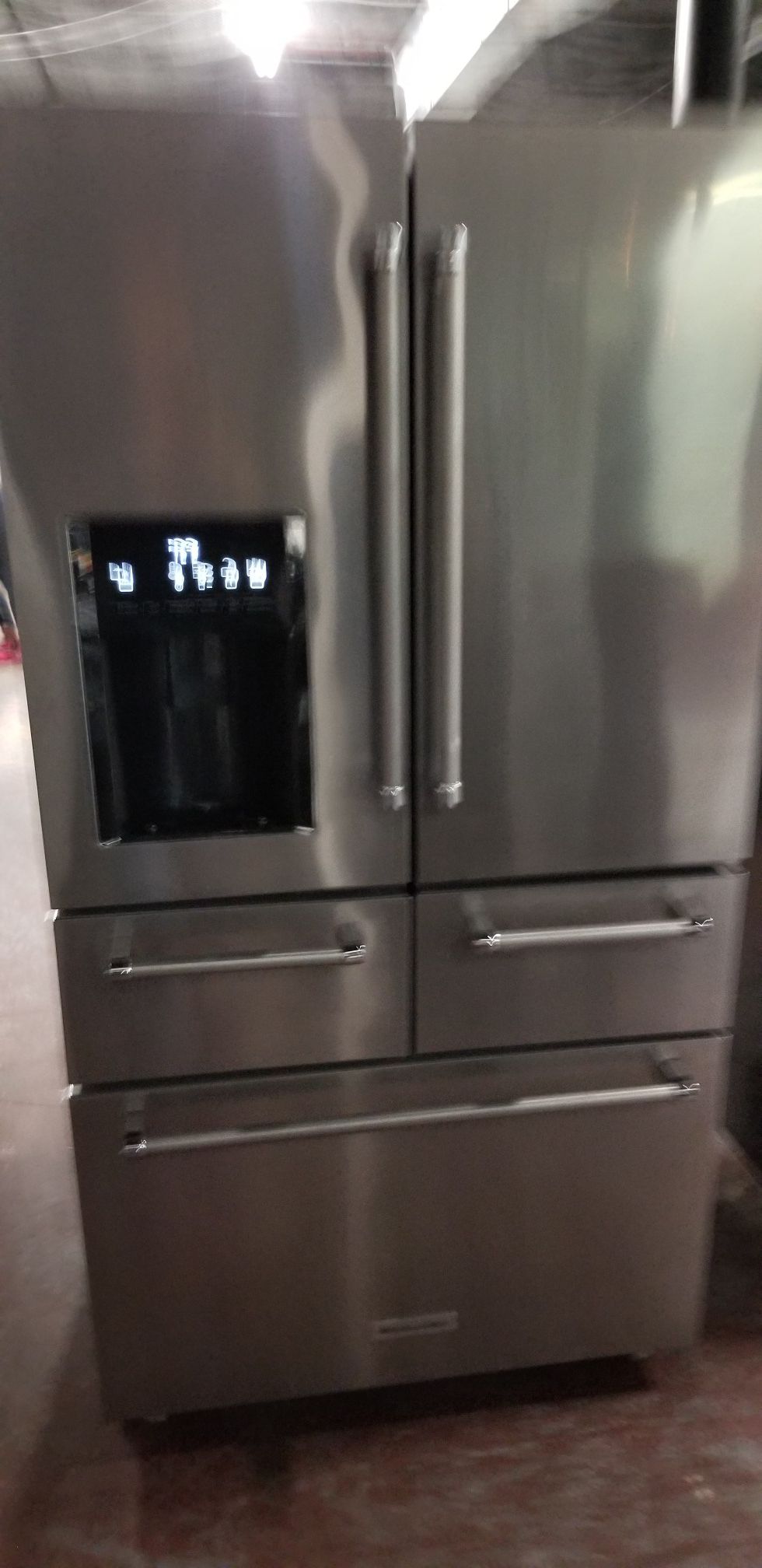 Kitchen aid refrigerator 5 door door stainless steel