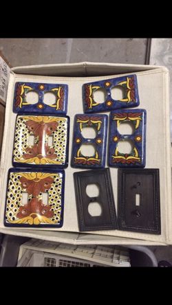 Ceramic art outlet / switch plates