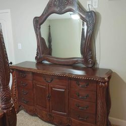 Ashley North Shore Queen Bedroom Set – Dresser, Mirror, Chest & TV Armoire