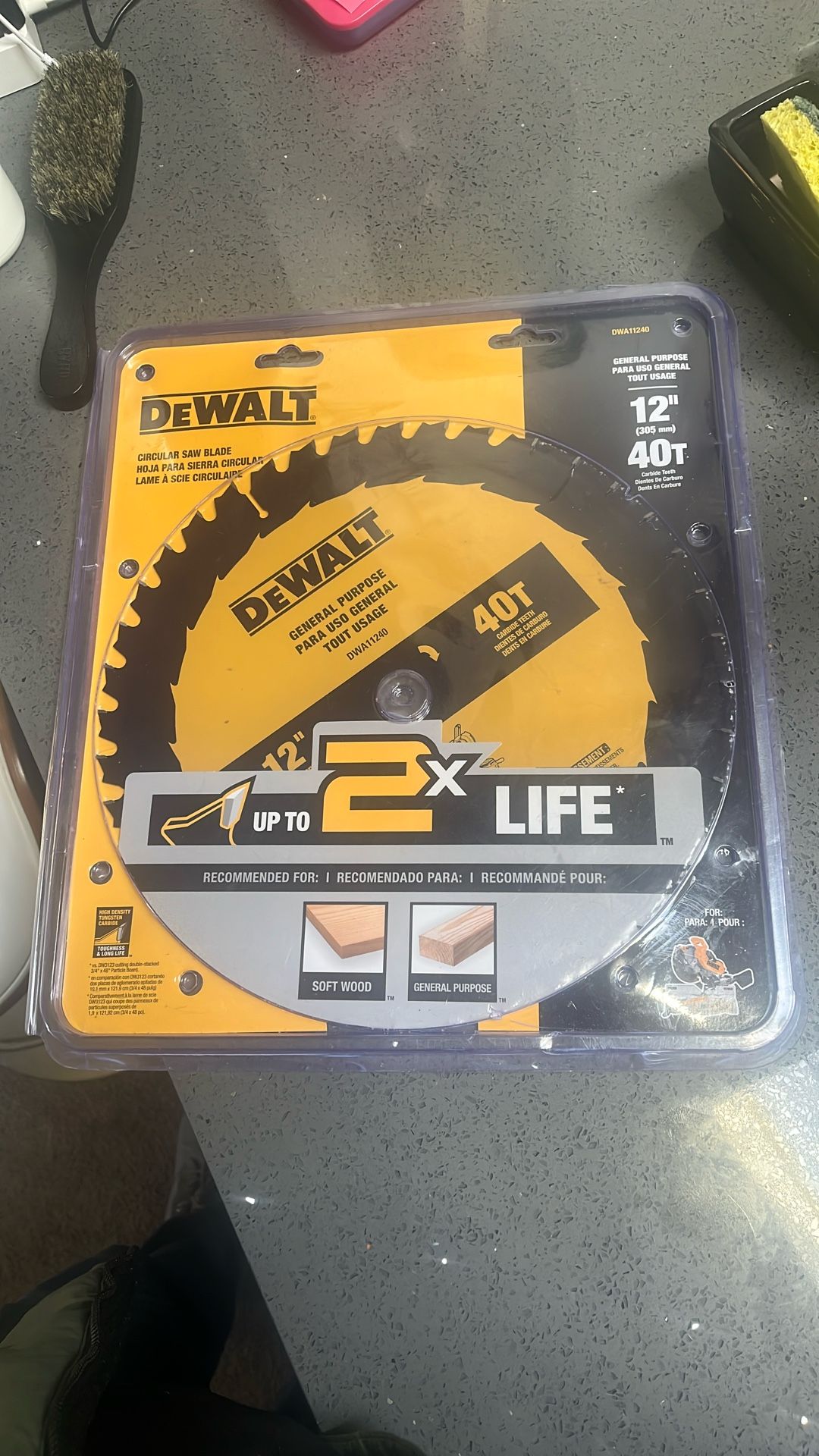 DeWalt Circular Saw Blade 12” 40 Teeth New In Box