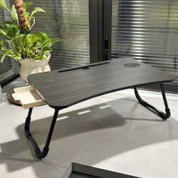 Folding Lap Desk/Tray with storage draw & cup holder