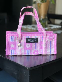 Sandy Liang pink mini market bag