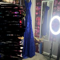 royal blue prom dress  size 6