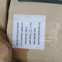 7/8 And 3/4 White Screws 