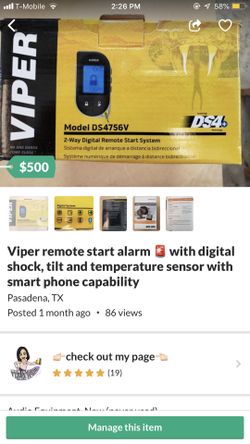 Viper remote start