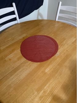 Wood table with chairs would trade for a black table with chairs or different one