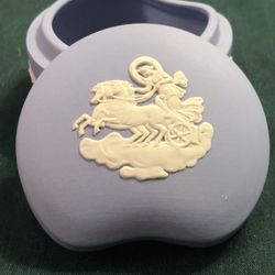 Vintage Collectible WEDGEWOOD JASPERWARE Box Trinkets 