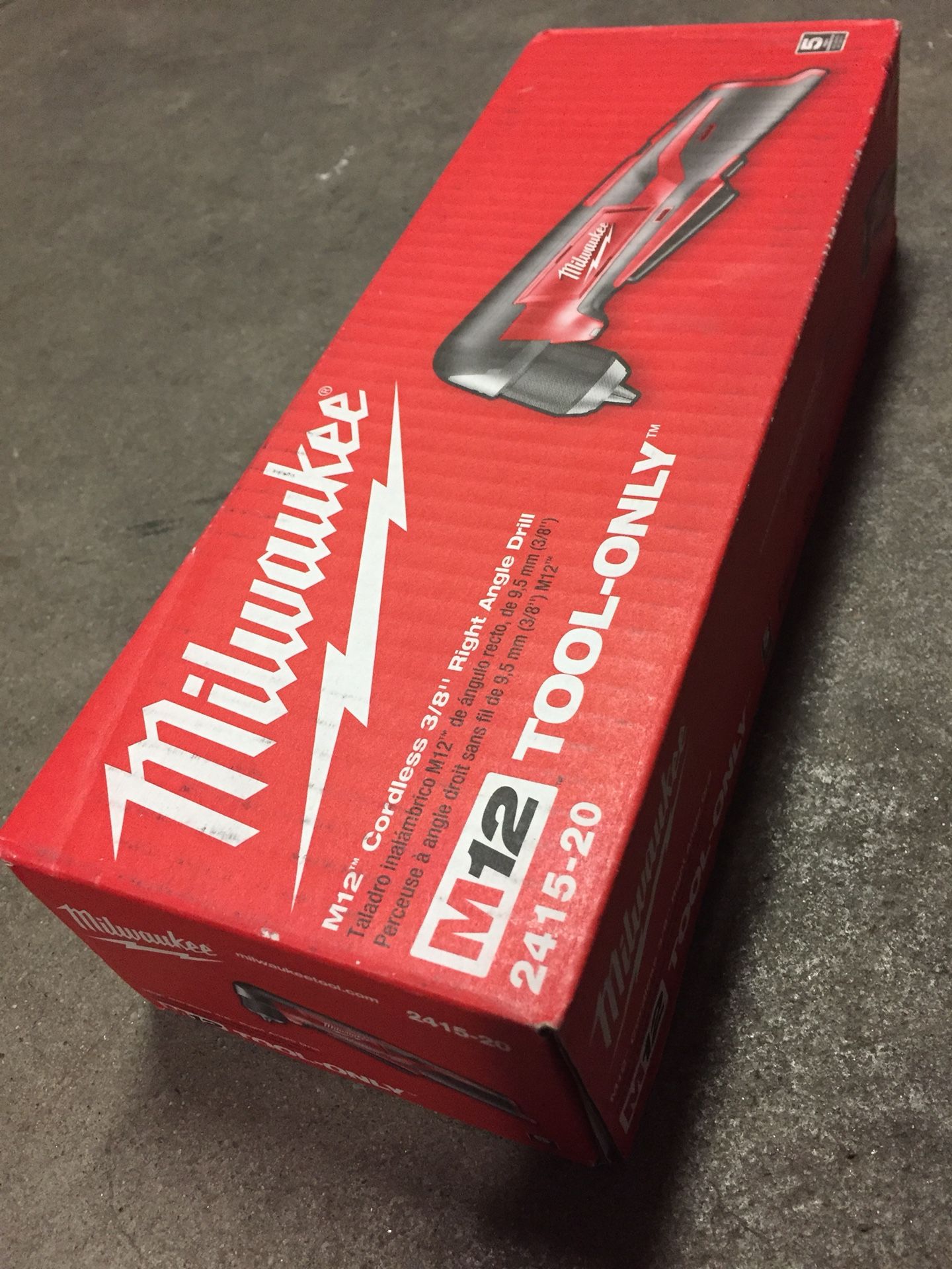 $50 • Milwaukee M12 Cordless 3/8” Right Angle Drill • Tool Only