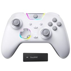 EasySMX X05 Pro Wireless for PC/Switch/Android/IOS, Hall Joysticks, Programmable Buttons, 1000mAh Bat